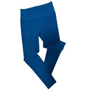 Spiritual Gangster Ribbed Leggings Womens M/L Blue Excellent High Waist Seamless